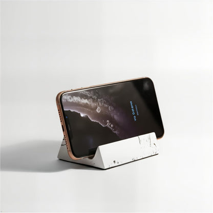 Concrete phone stand, desktop phone stand, multifunctional stand, compatible with iPhone 16/15/14/13/12 smartphones (Ink wash)