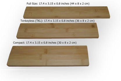 Kothar Wooden Keyboard Wrist Rest (Compact, Black)