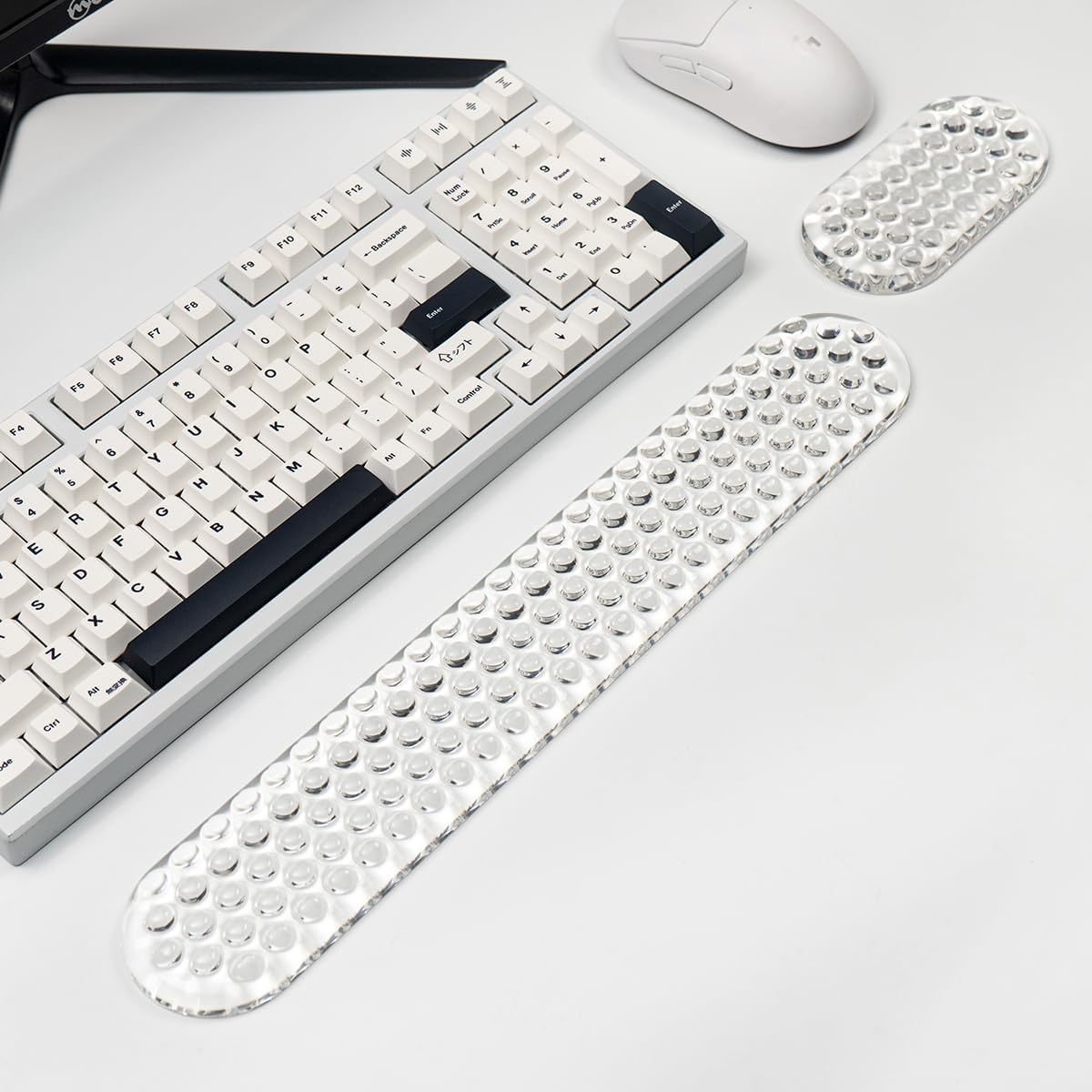 Ergonomic Gel Keyboard and Mouse Wrist Rest Set – Pink Wrist Rest for Computer Keyboard 75% 80%, Comfort & Support for Typing and Gaming