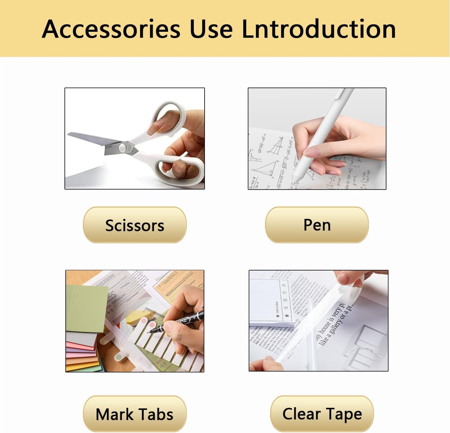 suniya Office Supplies,Gold Desk Accessories,with Stapler,Tape Dispenser,Pen Holder,Scissors,Phone Stand,Staple Remover,Ballpoint Pen,Clear Tape, Staples,Ruler,Clips,Best Gift for Business or Boss