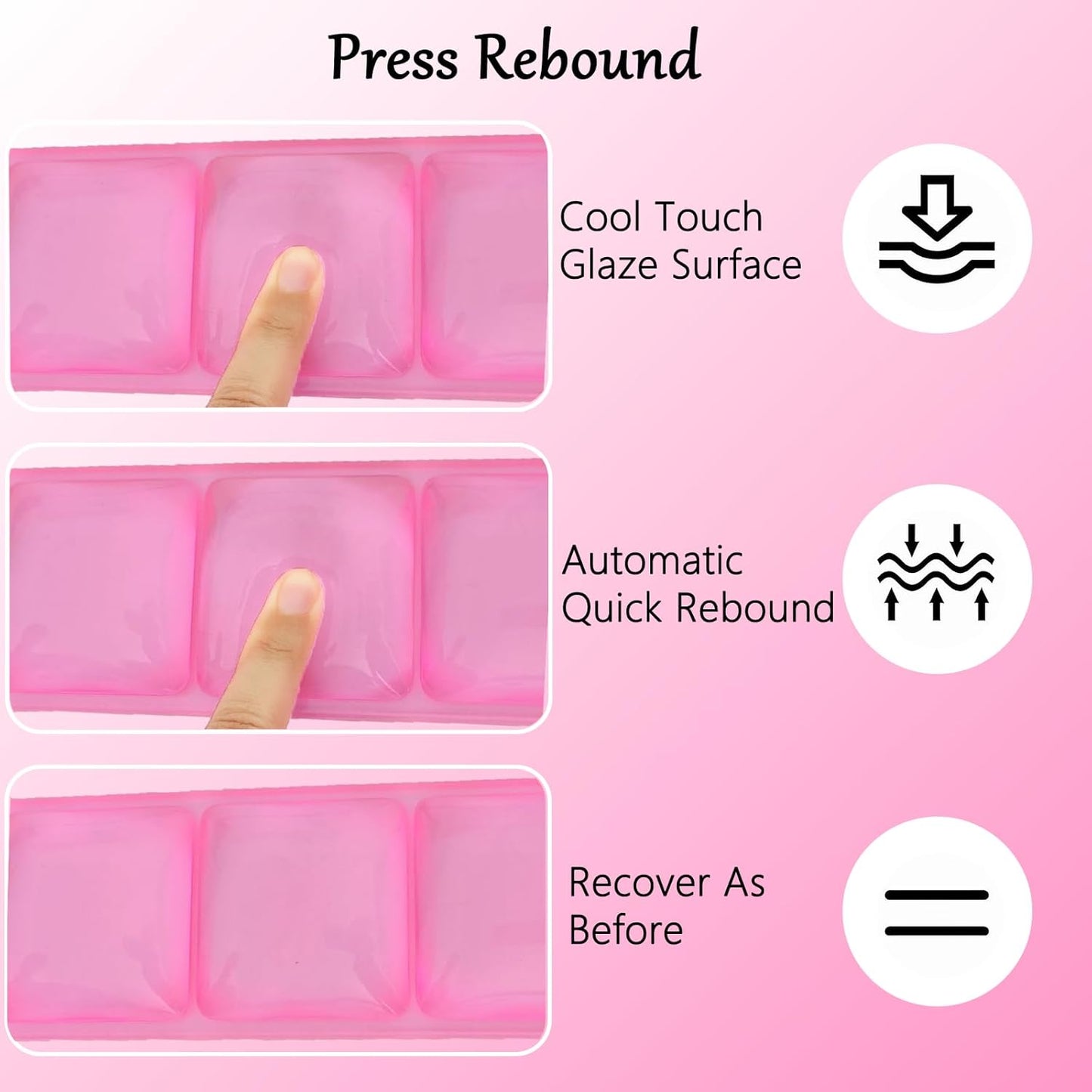 Gel Wrist Rest for Keyboard and Mouse Square Blue Plaid Clear Keyboard Wrist Rest Transparent Ergonomic Cute Checkered Mouse Wrist Pad Silicone Non-Slip Support for Computer Laptop Gaming Home Office