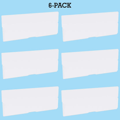 Akro-Mils 40717 Length Dividers for Plastic Storage Hardware and Craft Cabinet Large Drawers, (6-Pack), Clear