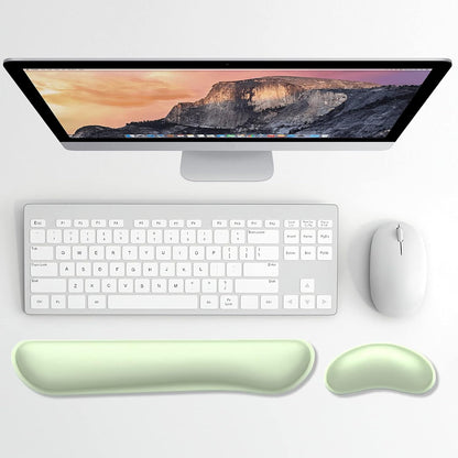 Dapesuom Enlarge Keyboard Wrist Rest, Cute Memory Foam Keyboard Wrist Cushion for Computer Desk Mats Support, Typing Pain Relief Ergonomic Mouse Pad Rests with Non-Slip Base for Gaming, Laptop, Purple