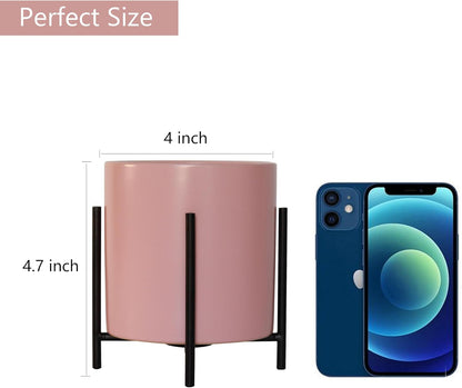 Sturdy Pen Holder Simple and elegant for Desk Matte Pencil Holder Ceramic Cute Desktop Organizer Brush Holder Cup (Black and Gold Plated)