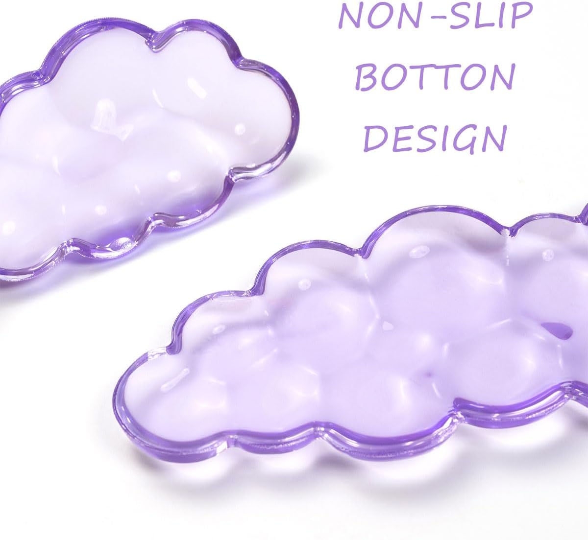 Clear Gel Wrist Rest for Keyboard and Mouse, Green Silicone Mouse Wrist Rest Set, Cute Ergonomic Wrist Rest for Keyboard 60%/75%(Green)