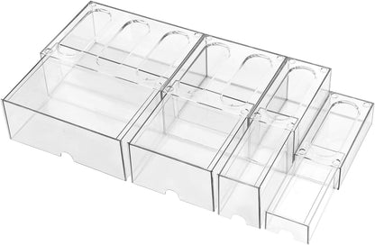 Desk Organizer with Drawers, Stackable Plastic Storage Drawers for Makeup or Desk Organization, Cabinets for Office Dressing Countertop Bathroom Bedroom (6 Packs)