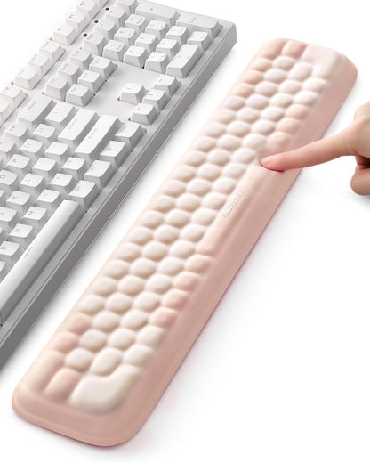 Meatanty Keyboard and Mouse Wrist Rest Set, Computer Wrist Pad Support, Ergonomic Keypad Hand Rest Combo, Memory Foam Typing Desk Accessory Carpal Tunnel Cushion, Laptop Office Home School Women Cute