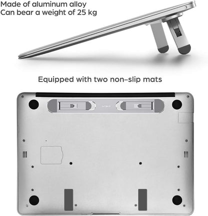 Laptop Stand for Desk,Laptop Cooling Stand,Keyboard Riser, Ergonomic Laptops Elevator for Desk, Laptop Riser Compatible with MacBook Air Pro, with Dell, with HP, More 10-15.6” Laptops