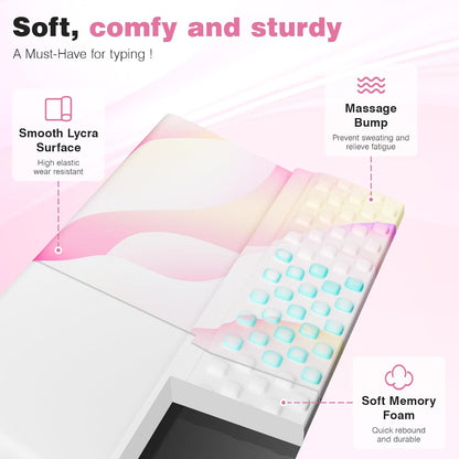 Ospelelf Keyboard Wrist Rest, Comfortable Ergonomic Keyboard Stand Riser Holder for Office Home