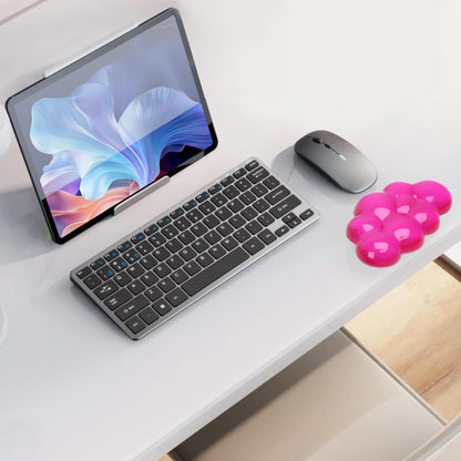 Gel Cloud Keyboard and Mouse Wrist Rest, Cute Wrist Support and Arm Support Keyboard Rest for Keyboard and Mouse Typing Pain Relief，Suitable for Office/Computer/Laptop/Gaming (Pink)