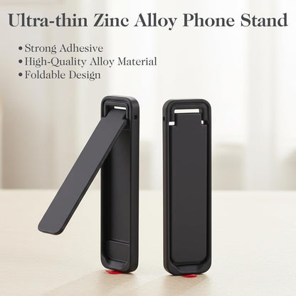 4 Pcs Cell Phone Kickstand, Adjustable Vertical and Horizontal Placement Phone Stand, Protable Ultra-Thin Sticky Stand Phone Holder Compatible with Most Cellphone