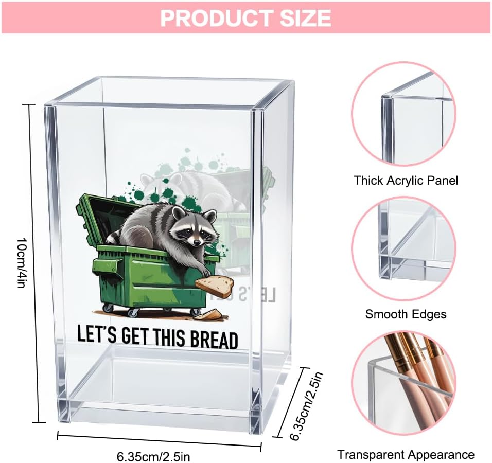 Everything is Figureoutable Acrylic Cosmetic Pencil Pen Holder Cup, Emotional Dumpster Fire Pencil Pen Holder Cup, Therapy Gifts, Mental Health Gifts for Women Colleague Boss Teacher
