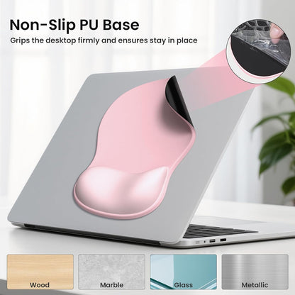 AKIT Ergonomic Mouse Pad and Keyboard Wrist Rest Set, Gel Memory Foam Wrist Rest with Non-Slip Base, 3-in-1 Mousepad Set for Pain Relief, Desk Accessories for Gaming, Home, Office(Black)