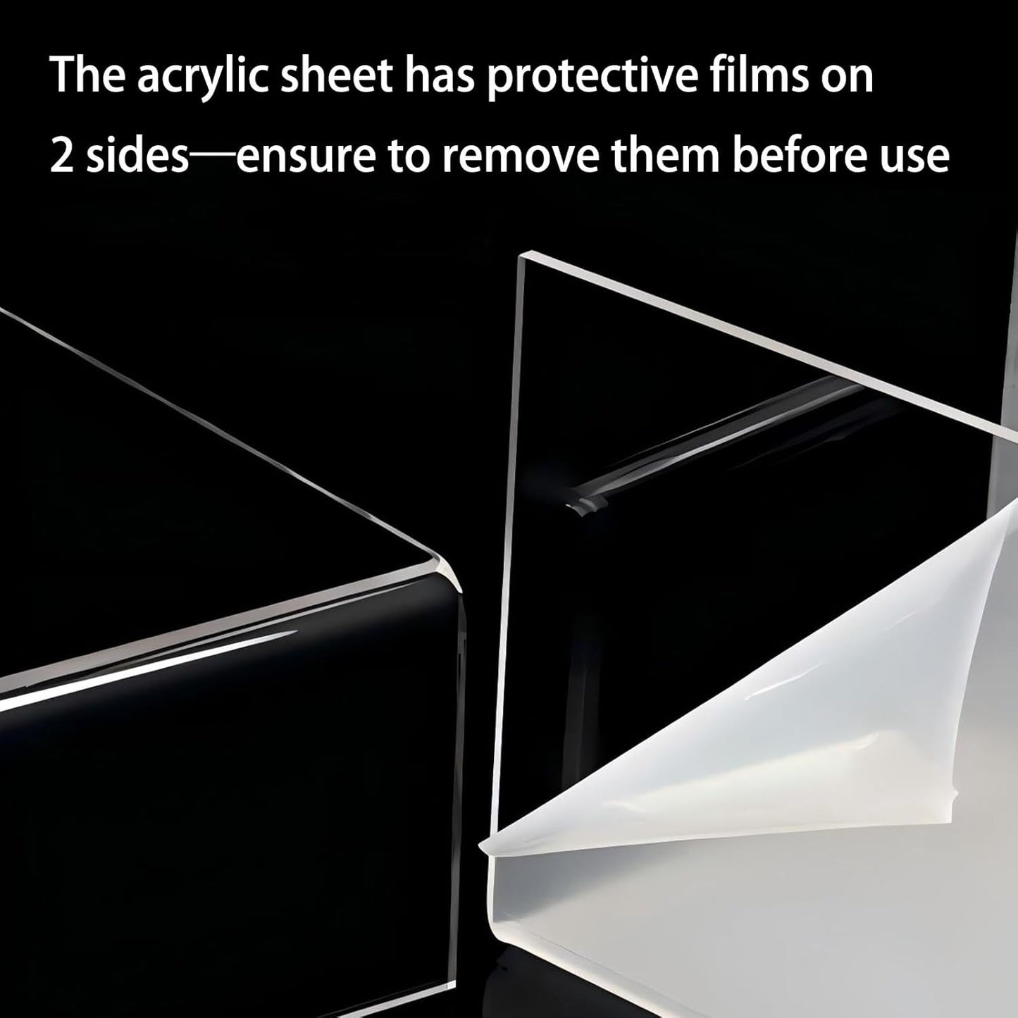Anti-slip Monitor Stand Riser 2.16/3.34 Inch 2 Height Adjustments Clear Acrylic Stand with Clear Anti-slip Mat, Desk Accessories Screen/PC/Printer/Laptop/Mirror Riser 7.8 x 15.7 Inch (White)