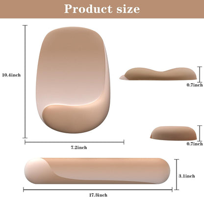 Wrist Rest for Keyboard and Mouse, Ergonomic Gel Computer Keyboard Wrist Rest with Memory Foam, Keyboard Wrist Support Pad for Long Hours of Work, Gaming, Studying-Relieve Wrist Pain
