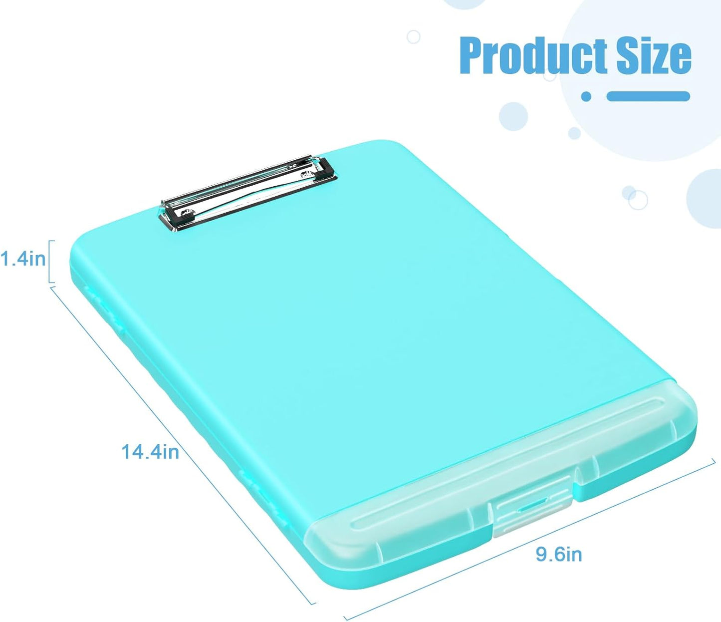 Hongri Clipboard with Storage with Pen Holder, Folder Nursing Clip Board 8.5 x 11 Foilo-Side Opening, High Capacity, Light Weight for Teachers, Classroom. Size 14 x 9.6 x 1.2 in(Pink)