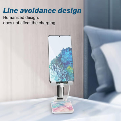Desk Cell Phone Stand - Adjustable Angle-iPad Holder, Universal Compatible Phone Holder for Desk