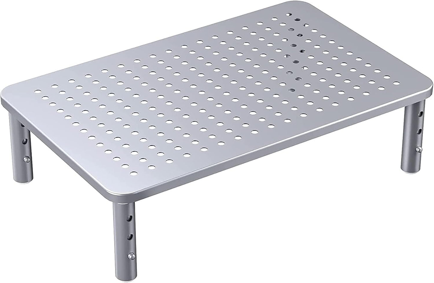 HUANUO Monitor Stand, Monitor Stand Riser 3 Height Adjustable, Monitor Riser with Airflow Vents, Laptop Stand for Desk, Laptop Riser, Desk Organizer for Monitor, 15.6" Laptop, PC, Printer