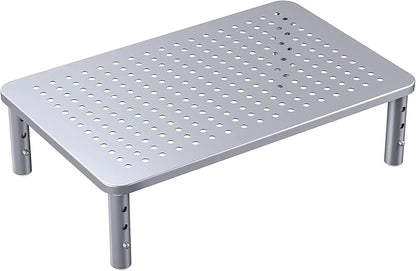 HUANUO Monitor Stand, Monitor Stand Riser 3 Height Adjustable, Monitor Riser with Airflow Vents, Laptop Stand for Desk, Laptop Riser, Desk Organizer for Monitor, 15.6" Laptop, PC, Printer