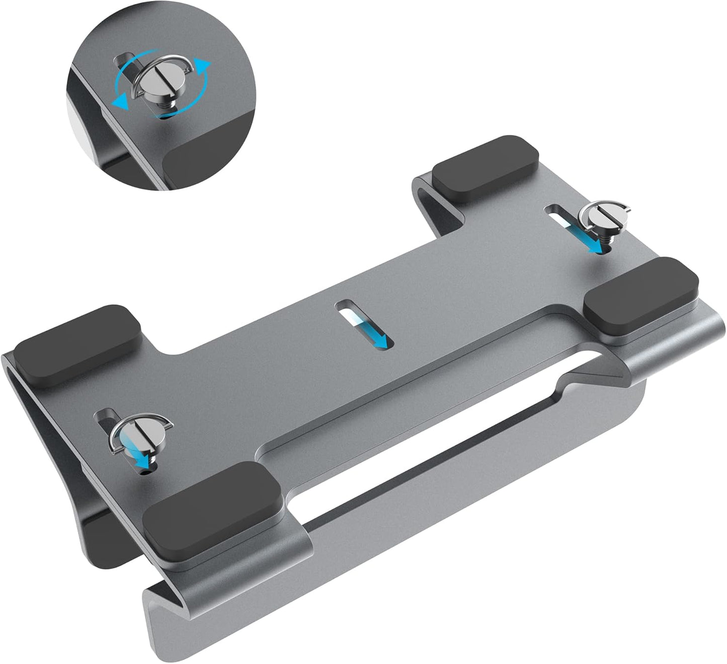 Aluminum Dual Vertical Laptop Stand Dock Holder, Supports 2 Devices, Adjustable Slot Width 15-36mm, Space-Saving Upright Storage for MacBook and Laptops