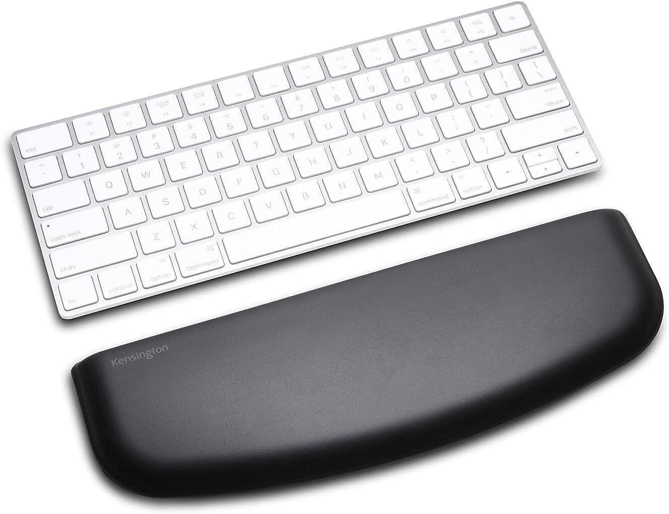 Kensington ErgoSoft Wrist Rest for Slim, Compact Keyboards, Black (K52801WW), 3.9 x 0.4 x 11.1 inches