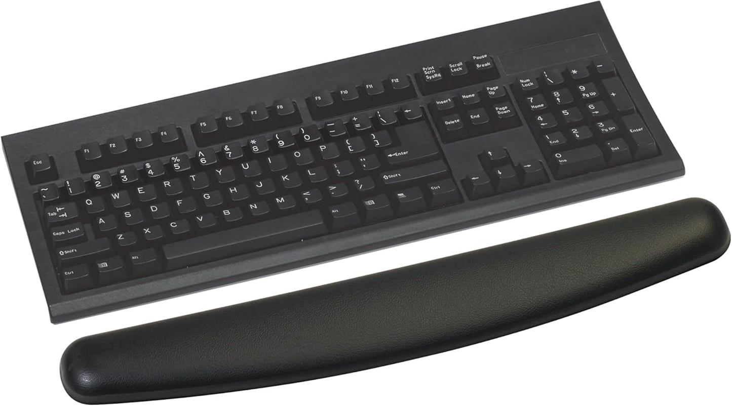 3M™ Compact Gel Wrist Rest for Keyboards, Soothing Gel Comfort, Product Protection, 18" Wide, Black