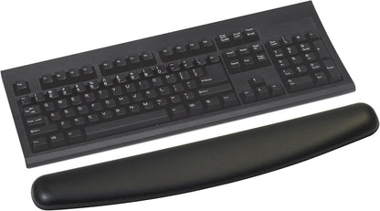 3M™ Compact Gel Wrist Rest for Keyboards, Soothing Gel Comfort, Product Protection, 18" Wide, Black