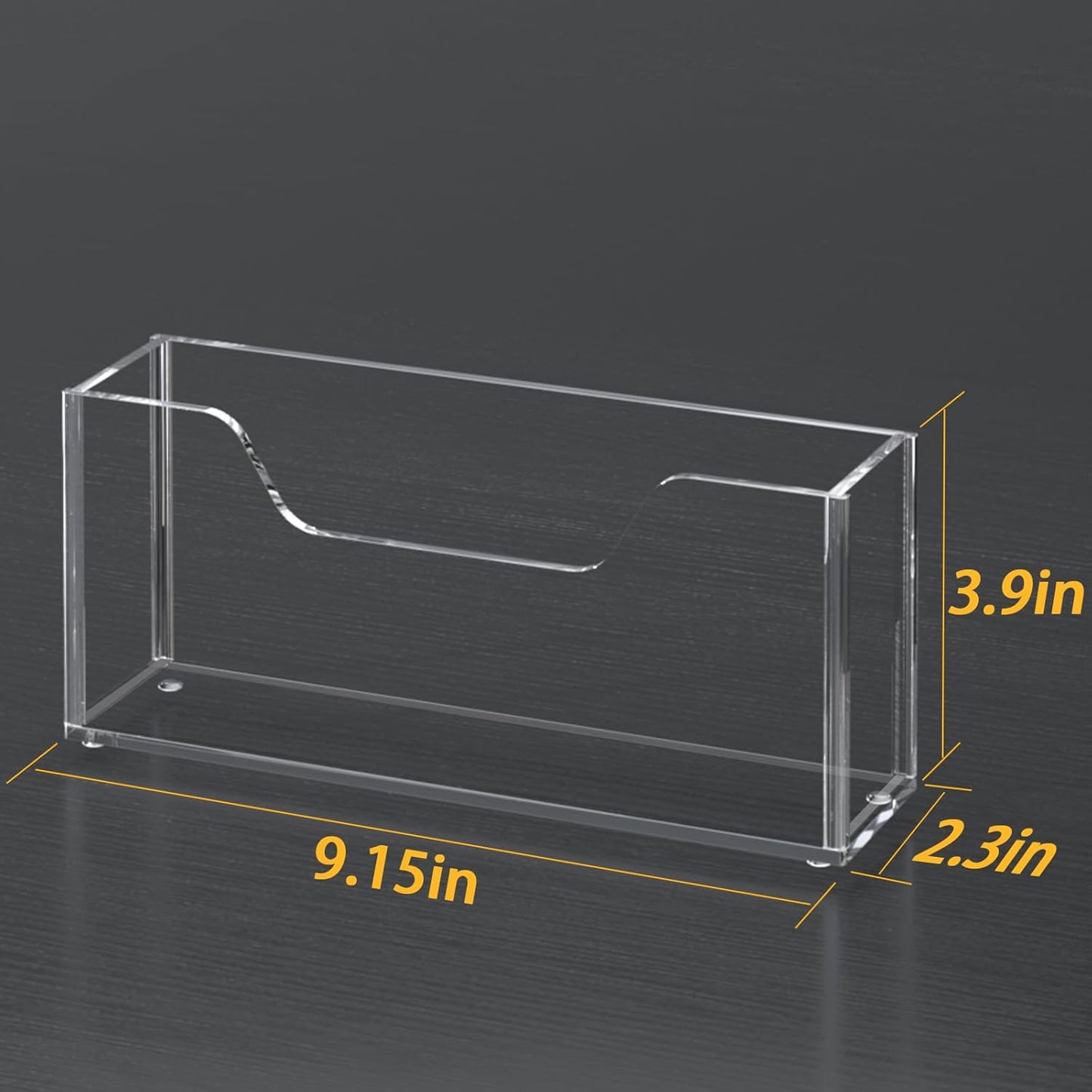 Transparent Acrylic Napkin Holder Clear Guest Paper Disposable Hand Towel Dispenser Tray Organizer For Table Home Kitchen Restaurant and Hotel Business