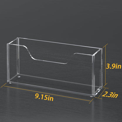 Transparent Acrylic Napkin Holder Clear Guest Paper Disposable Hand Towel Dispenser Tray Organizer For Table Home Kitchen Restaurant and Hotel Business
