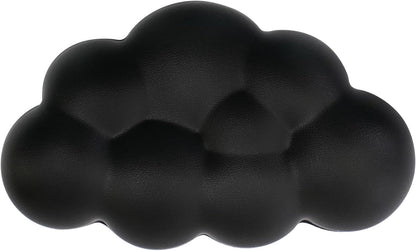 Cloud Wrist Rest Cushion for Mouse Ergonomic Soft PU Leather Memory Foam Wrist Pain Relief Mouse Wrist Support Pad with Anti-Skid Base for Office School Home Laptop & Computer Mouse (Black)