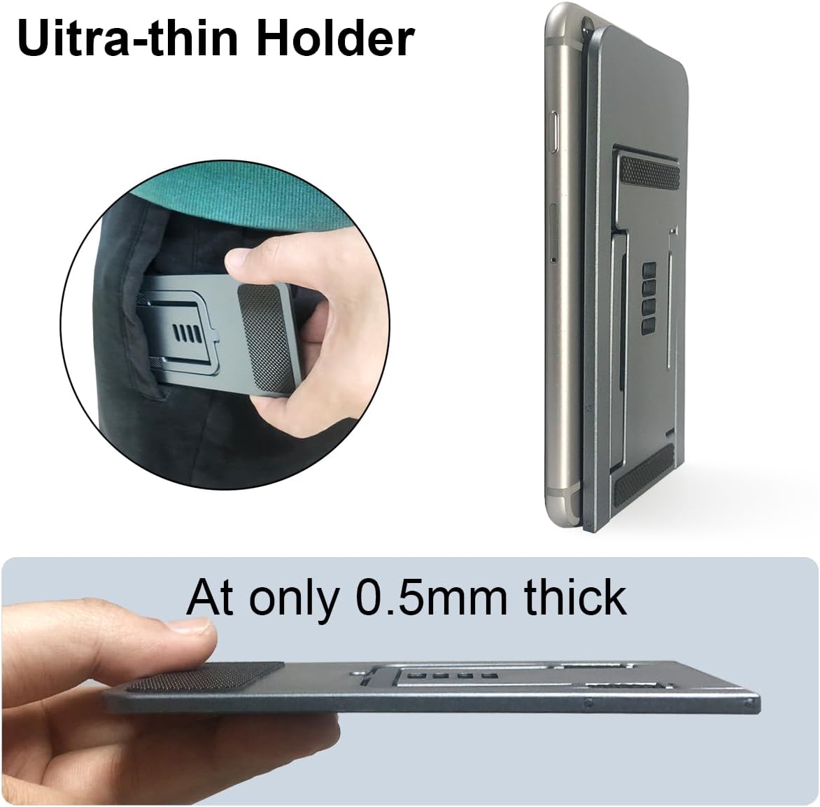 POQOD 2 Pack Cell Phone Stand, Foldable Phone Holder for Desk Compatible with Phone 15 14 13 12 11 Pro Xs Xs Max Xr X 8, Nintendo Switch, All Phones, Black & White