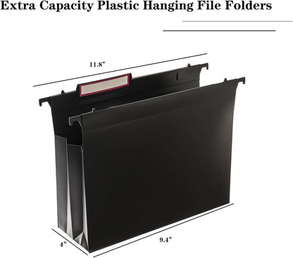 Hanging Rose Gold File Organizer, equipped with a 6-piece set of rose gold desktop accessories