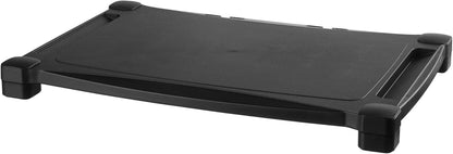Kantek Single-Level Monitor Stand, 17" X 13.25" X 3" To 6.5", Black, Supports 50 Lbs