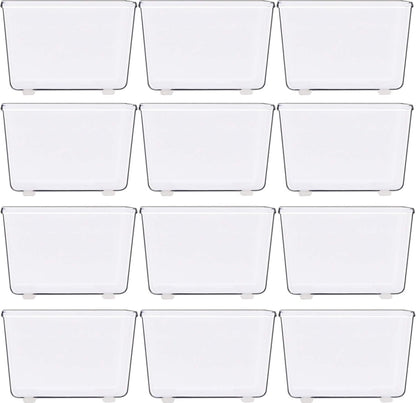 Simple Houseware Clear Drawer Organizer for Office Bin Desk Storage, Assorted Size, 6 Packs