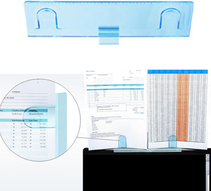 Document Holder Clip for Laptops Desk Monitors Document Holder Clip Copy Holder for Typing Note Organiser
