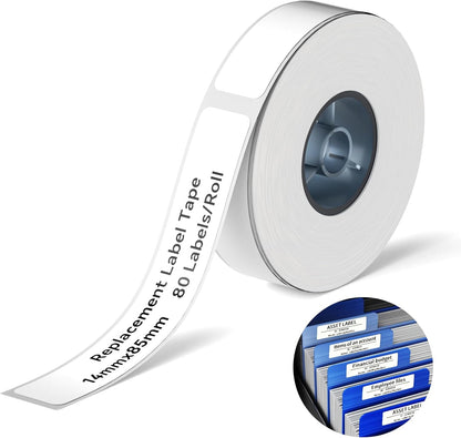 NIIMBOT Thermal Transfer Cable Labels 0.49" x 4.29", Only for N1(B18) Label Maker, PET Material, Waterproof and High-Temperature Resistance, Long Storage Time, 1 Roll of 60, Yellow