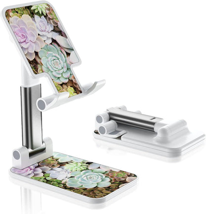 Desk Cell Phone Stand - Adjustable Angle-iPad Holder, Universal Compatible Phone Holder for Desk