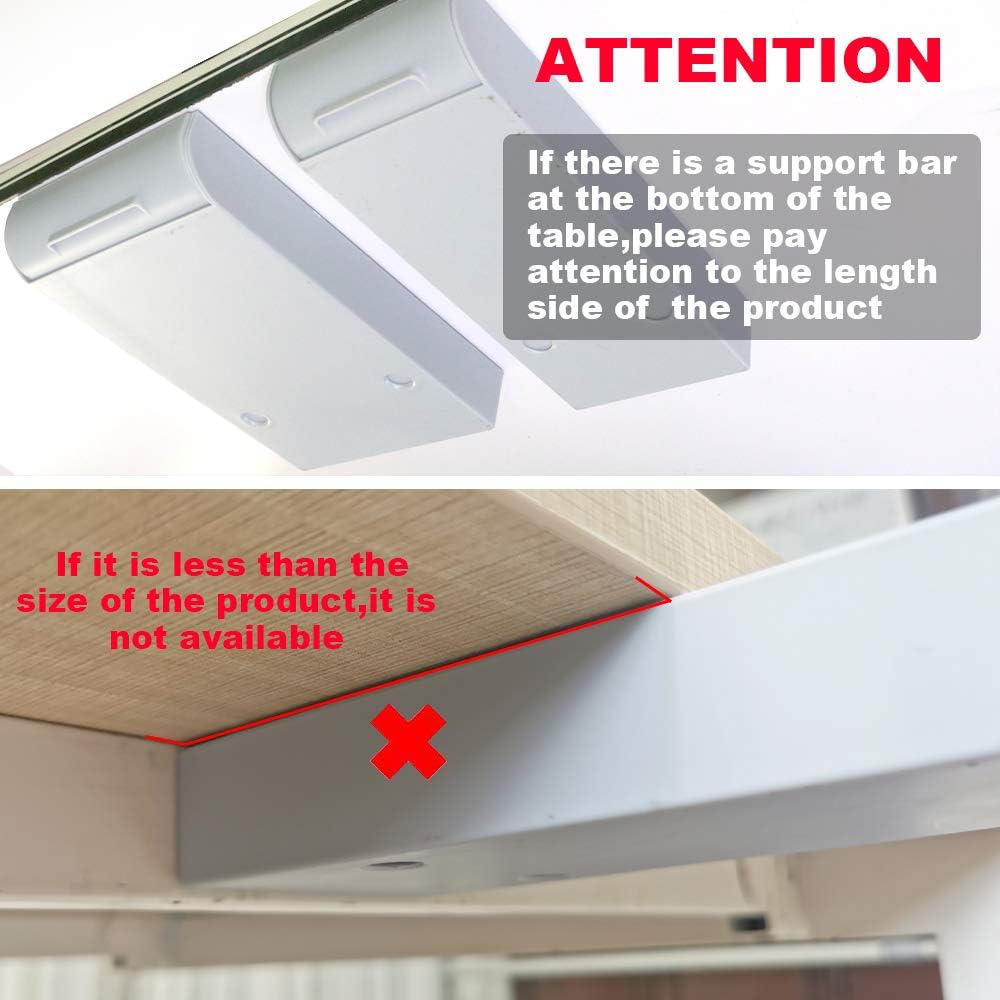 YOOUSOO 2 Pack Under Desk Storage Drawer Organizer, Hidden Slide Out Drawer Attachment, with Self - Adhesive Feature for Desktop and Table Organization, Hidden Under Desk