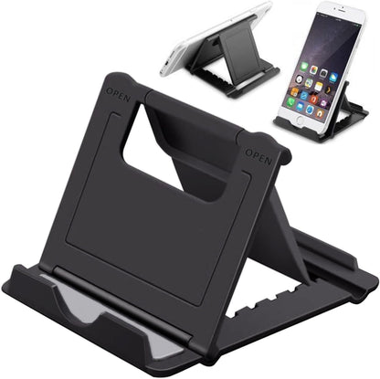 DRM 2 Pack Phone Stand Holder for Desk Portable Cell Phone Holder Multi-Angle Adjustable Compatible with iPhone, Huawei Galaxy Phones Tablet with 4-7.9 inch Display