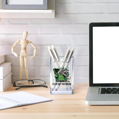 Everything is Figureoutable Acrylic Cosmetic Pencil Pen Holder Cup, Emotional Dumpster Fire Pencil Pen Holder Cup, Therapy Gifts, Mental Health Gifts for Women Colleague Boss Teacher