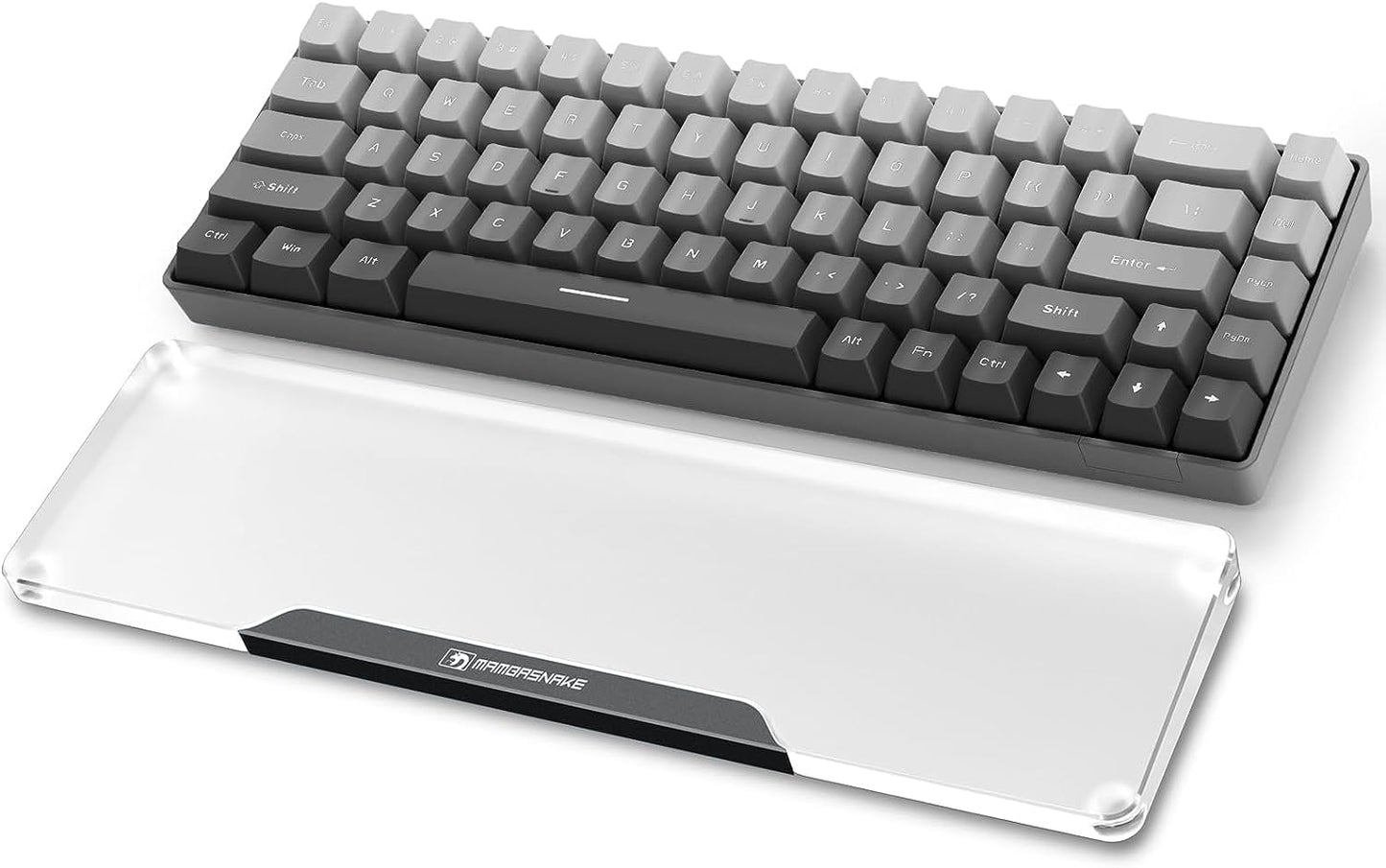 SELORSS Acrylic Keyboard Wrist Rest 98-Key Mechanical Keyboards Ergonomic Palm Rest for Computer Keyboard,Anti-Slip Base,Wrist Pad for Laptop,Office & Home-Easy Typing