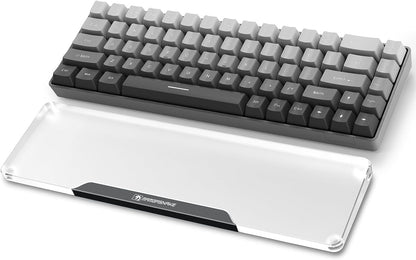 SELORSS Acrylic Keyboard Wrist Rest 98-Key Mechanical Keyboards Ergonomic Palm Rest for Computer Keyboard,Anti-Slip Base,Wrist Pad for Laptop,Office & Home-Easy Typing