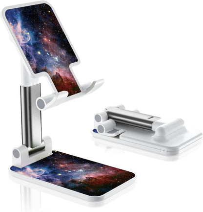Desk Cell Phone Stand - Adjustable Angle-iPad Holder, Universal Compatible Phone Holder for Desk
