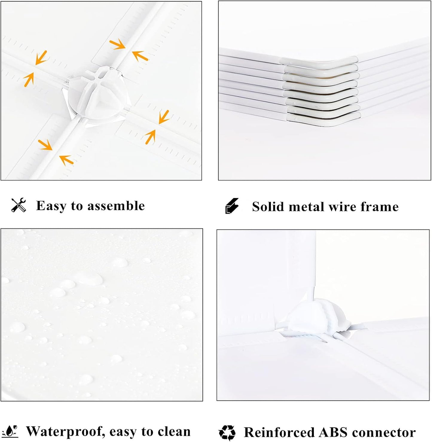 AWTATOS Cube Storage Organizer, Storage Cubes Shelves Bookshelf, 6 Cube Closet Organizers and Storage, DIY Stackable Plastic Clothes Organizer Shelving for Bedroom, Home, White