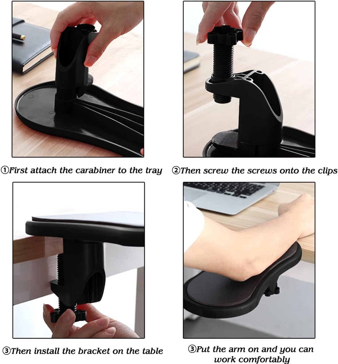 Armrest Support,Keyboard Wrist Rest Pad,with Mouse Wrist Cushion Support for Office Adjustable Wrist Rest Extender,Wrist Support Pads for Keyboard and Mouse Ergonomic Design Arm Rest Pad