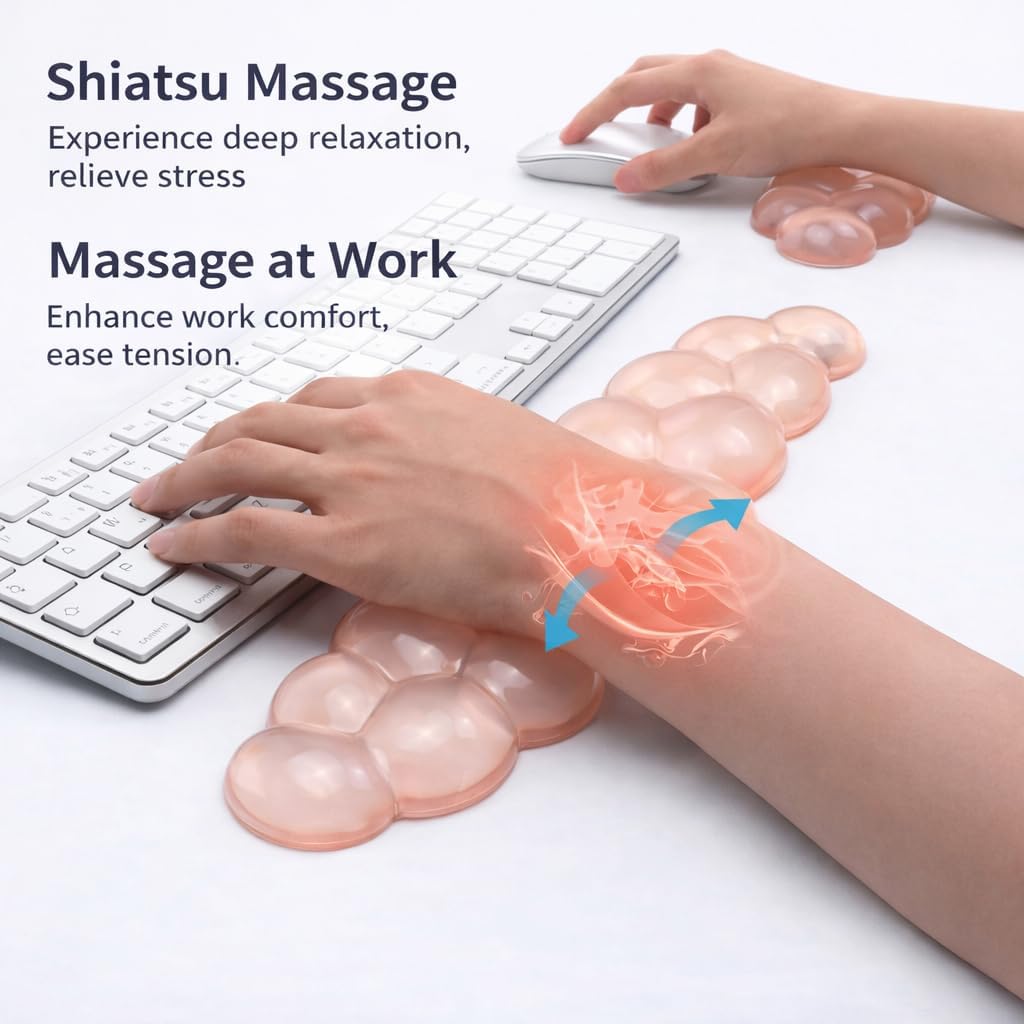 Ultimate Cute Ergonomic Wrist Rest – Instant Relief, Cloud-Like Comfort, Premium Silicone & TPU, Ultra-Soft, Durable, Gift-Boxed for Office, Study, Gaming & More