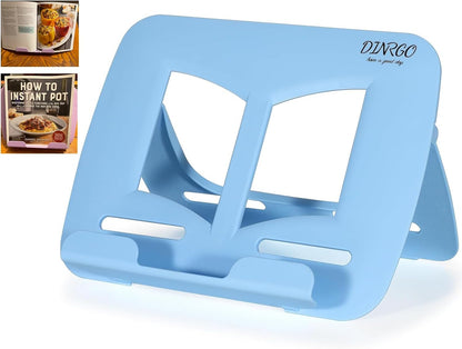 Portable Book Stand Book Holder Book Rest for Kids Reading Hands Free Cookbook Holder Textbook Stands Music Stand Lightweight Waterproof Book Stand Gifts School Supplies (Purple 11.82" *8.26")