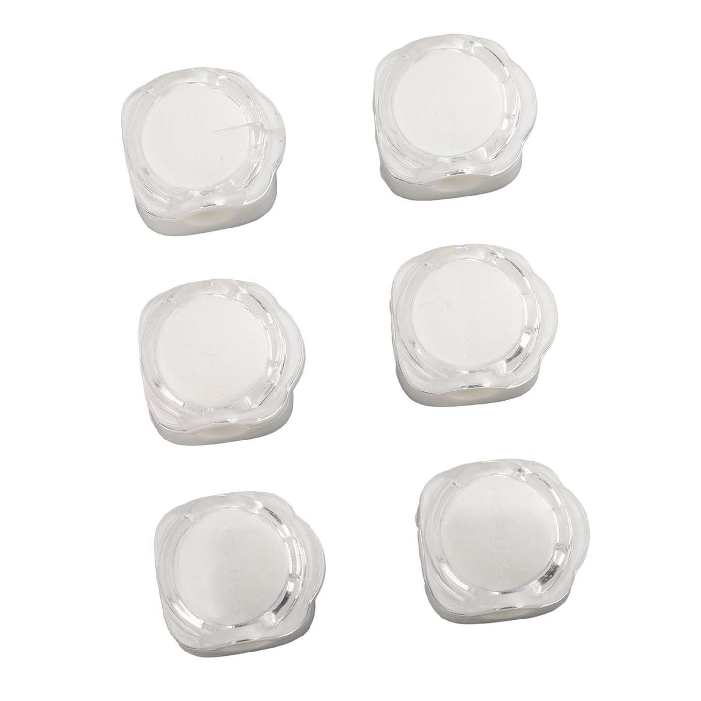 6 Pcs Magnetic Cable Organizer, Desk Cable Keeper Cord Clip Holder with Traceless Tape Magnetic Clip Design 7.5mm Cable Slot (White)