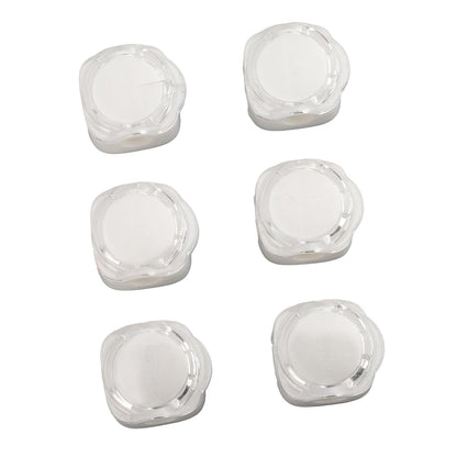 6 Pcs Magnetic Cable Organizer, Desk Cable Keeper Cord Clip Holder with Traceless Tape Magnetic Clip Design 7.5mm Cable Slot (White)