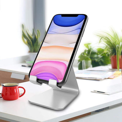 CreaDream Cell Phone Stand, Cradle, Holder, Aluminum Desktop Stand Compatible with Switch, All Smart Phone, iPhone 15 14 13 12 Pro Max Plus Mini Xr X Se 8 SE -Rose Gold